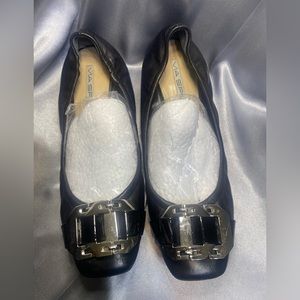 Via Spiga Flat Shoes,  Black, Size 6.5